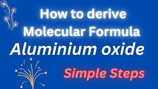 How to write the FORMULA of Aluminium oxide formulaofioniccompounds pleasantchemistryacademy [upl. by Feirahs]