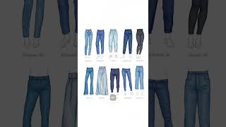 Master the Denim Types of Jeans Explained in Seconds jeans jeansfashion jeansoutfit types [upl. by Yeleen]