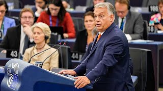 Viktor Orbán and Ursula von der Leyen clash in fiery debate at European Parliament [upl. by Adnawot504]