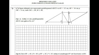 Simulare EN matematică ISJ Galaţi  aprilie 2024  Sub III [upl. by Doralia]