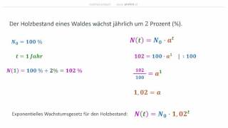 MAY 14 Exponentielle Wachstums und Zerfallsvorgänge [upl. by Deehsar915]