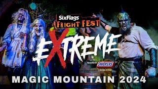 FRIGHT FEST EXTREME  SIX FLAGS MAGIC MOUNTAIN  2024  Vlog 45 [upl. by Ennairrek109]