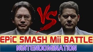 IWATA VS REGGIE  EPiC SMASH BROS Mii BATTLE [upl. by Micheal]