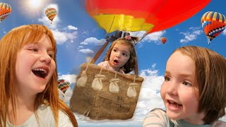 ROBLOX FAMiLY with Crazy Baby Navey Adley amp Niko grapple Hot Air Balloon rides in new neighborhood [upl. by Schurman]