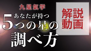 初心者向け！九星気学の調べ方【運気を上げる5つの星】本命星・月命星・最大吉方・同会・傾斜 [upl. by Ylle]