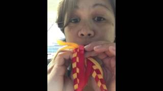 CRAFTING  DIY Easy ribbon lei making for graduation 🎓 [upl. by Malim]