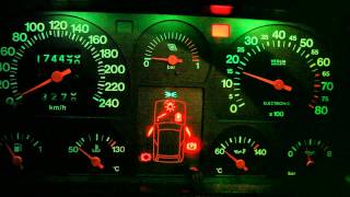 Fiat Uno Turbo Mk1 86 Check panel and stopwatch HD [upl. by Wahkuna]