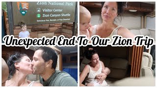 Unexpected End To Our Zion Trip  Channon Rose Vlogs [upl. by Ahcsat]