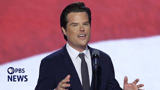 WATCH Rep Matt Gaetz speaks at 2024 Republican National Convention  2024 RNC Night 3 [upl. by Burbank276]