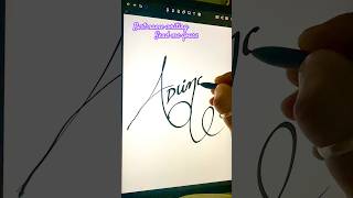 Cursive writing tutorial signature best style [upl. by Atoel]