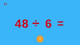 Maths Quiz for KidsDivisionLearn via a FUN quiz [upl. by Schuman325]