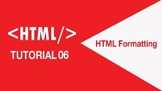 HTMLtutorial for beginners 06  HTML Text Formatting [upl. by Anetsirk70]