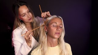 ASMR Unintentional Style Scalp amp Hair Check with Tests Treatments amp Hair Perfecting [upl. by Preston586]