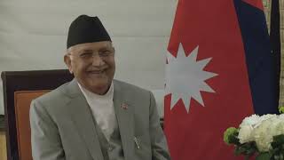 Prime Minister Modi holds bilateral talks with Nepals PM KP Sharma Oli in New York [upl. by Auqinot639]