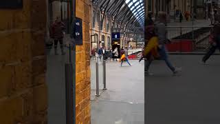 The massive hall platform 68 Kings Cross Railway station London train london uk railwaystation [upl. by Acimad]