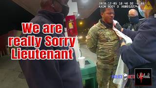 When Entitled Corrupt Cops Sprayed Army Officer and Apologize [upl. by Lertram]