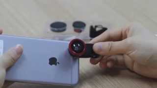 Universal Clip Lens Fisheye Wideangle Macro Lens for cellphone Review  Test by iPhone 6 [upl. by Ylim]