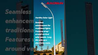 Revolutionizing Lighting How Vertical Solar Panels and LED Technology Replace Traditional Lights [upl. by Etsirhc210]