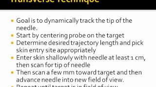 Techniques for US guided Needle Placement  Chenmp4 [upl. by Calder]