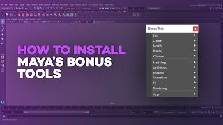 How to Install Mayas Bonus Tools [upl. by Lowell]