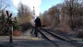 Erlebnisbahn ZossenMellensee Dampfzugüberführung [upl. by Nevets299]