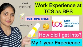 My TCS 1 year Experience🤫 How did I get into  Interview Process  All about TCS BPS [upl. by Masuh]