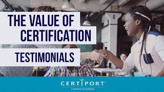 Value of Certification Testimonials [upl. by Antoni129]