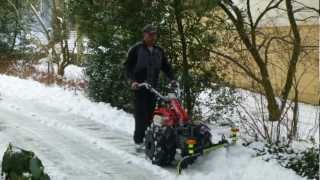 POWERPAC EINACHSER KEHRMASCHINE SALZSTREUER KEHRBESEN SCHNEESCHILD [upl. by Darton]