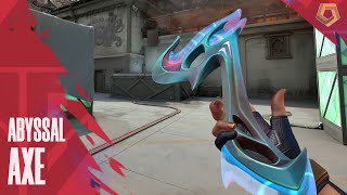 Abyssal Knife Skin Showcase Abyssal Axe  Valorant Abyssal Skins Gameplay [upl. by Alvin]