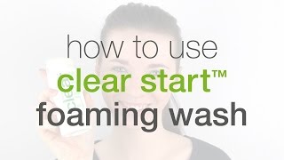 How to use Clear Start Foaming Wash  Dermalogica [upl. by Wickham608]