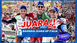 Hasil MotoGP Italia 2023 Francesco Bagnaia Juara Duo Marquez Jatuh [upl. by Ynej]