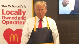 Donald Trump works at McDonalds while on campaign trail [upl. by Henricks]