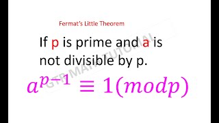 Fermats Little Theorem  Number Theory [upl. by Yenmor898]