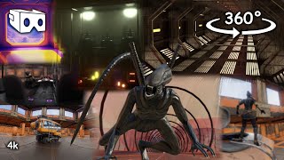 Escape from Science fiction station 360° VR video [upl. by Assilac]