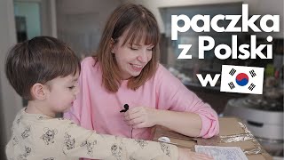 Otwieramy paczkę z Polski  wielka radość i dodatkowa niespodzianka  Czego nie ma w Korei [upl. by Leshia]