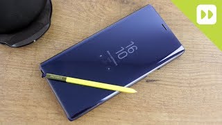 Official Samsung Galaxy Note 9 Clear View Stand Cover Review [upl. by Jamey]