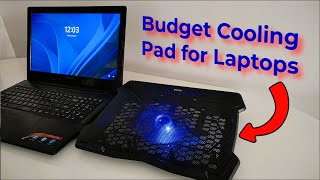 Geonix Laptop Cooling Pad with Noiseless Fan  Unboxing amp Review [upl. by Enellek]