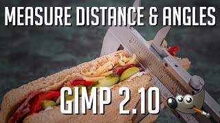 How to Measure Distances and Angles Better  GIMP 2019 Tutorial [upl. by Ressan]