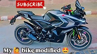 Pulsar RS 200 BS6 🏍️ modification 🤯💥 viralvideo My bike 🏍️🫶❤️ vglog 😊🙏 [upl. by Asher252]