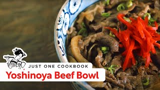 How To Make Yoshinoya Beef Bowl Gyudon Recipe 牛丼の作り方（レシピ） [upl. by Stretch]