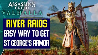 St Georges Armor set locations  AC Valhalla River Raids [upl. by Schifra]