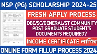 NSP SCHOLARSHIP FOR POST GRADUATE STUDENTS 2024  NSP SCHOLARSHIP APPLY PROCESS 2024  NSP OTR [upl. by Nwahsem]