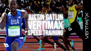 Justin Gatlin Speed Training with VertiMax [upl. by Aminta312]