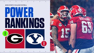 College Football Power Rankings Week 13 Georgia FIGHTS back into Top 10 BYU DROPS after 1st loss [upl. by Peedsaj]