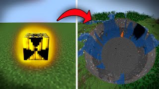 Blew up the most powerful bomb in Minecraft Взорвал самую мощную бомбу в Майнкрафте [upl. by Schwartz]