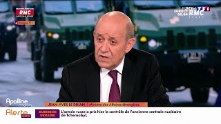 Ukraine  JeanYves Le Drian agite la carte de la guerre nucléaire [upl. by Shermie]