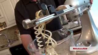 In the Chef’s Corner Spiralizer Attachment  KitchenAid [upl. by Xerxes647]