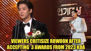 Fans Disappointed At Rowoons Win 3 Trophies at the 2023 KBS Drama Awards [upl. by Louisette888]