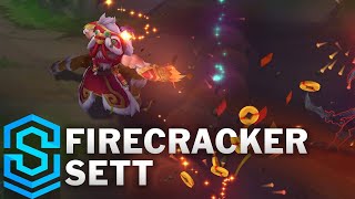 Firecracker Sett Skin Spotlight  PreRelease  League of Legends [upl. by Onateyac]