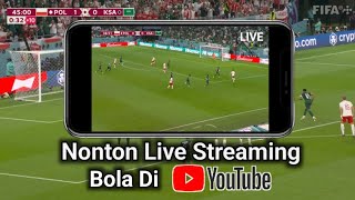 Cara Nonton Live Streaming Bola Di YouTube  Watch live football streaming on YouTube [upl. by Ayiak32]